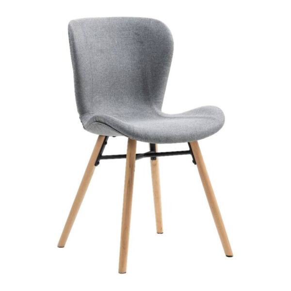 POCO Stuhl Florenz hellgrau Microfaser B/H/T: ca. 47x80x52 cm
