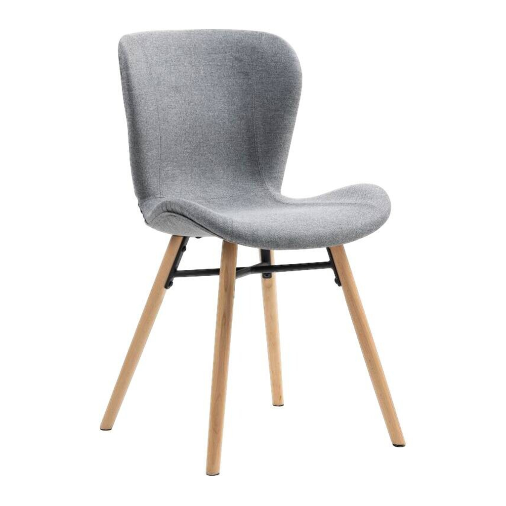 POCO Stuhl Florenz hellgrau Microfaser B/H/T: ca. 47x80x52 cm