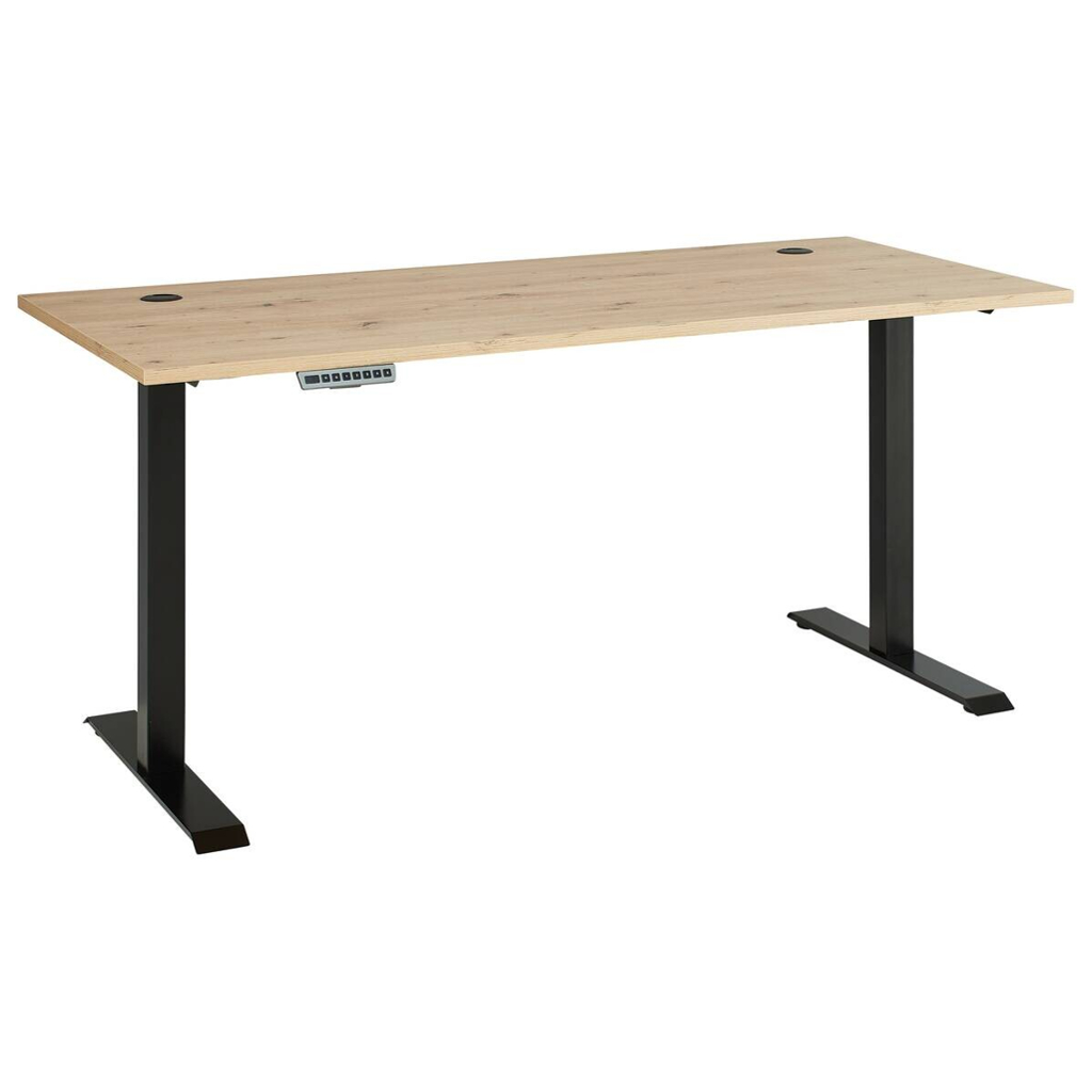 POCO Schreibtisch Memphis Eiche Artisan Nachbildung anthrazit B/H/T: ca. 160x72x77 cm