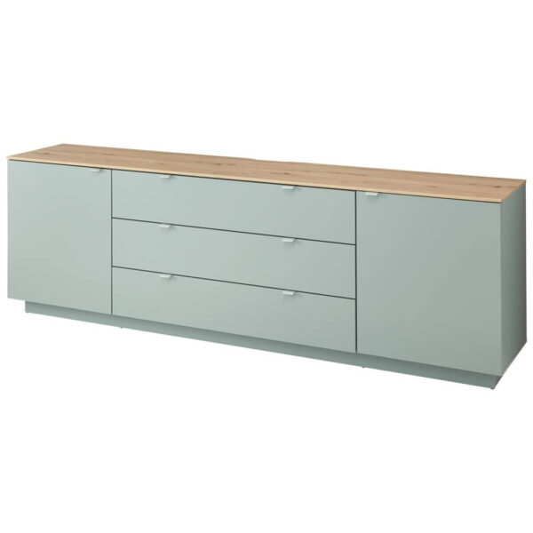 POCO Sideboard Core salbei Eiche Artisan Nachbildung B/H/T: ca. 240x77x44 cm