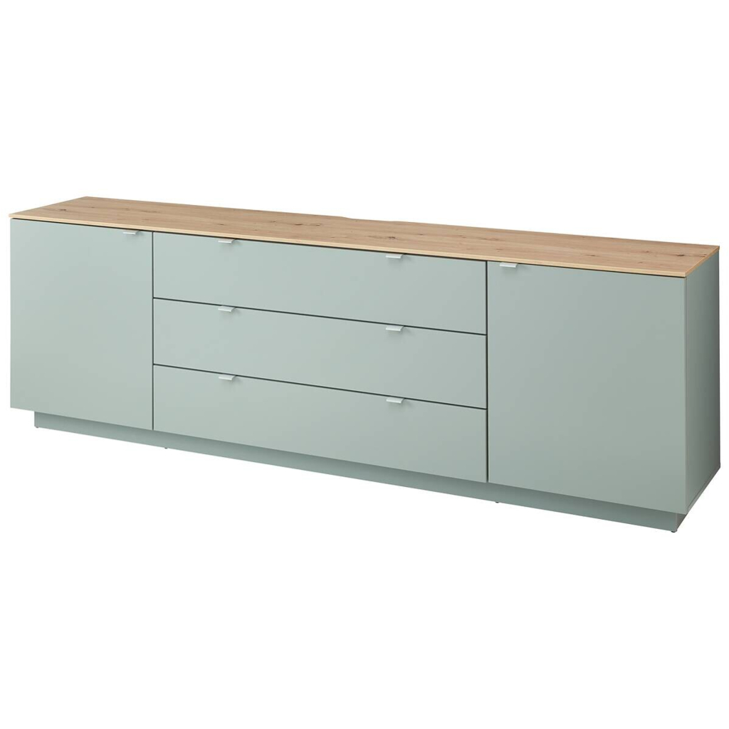 POCO Sideboard Core salbei Eiche Artisan Nachbildung B/H/T: ca. 240x77x44 cm