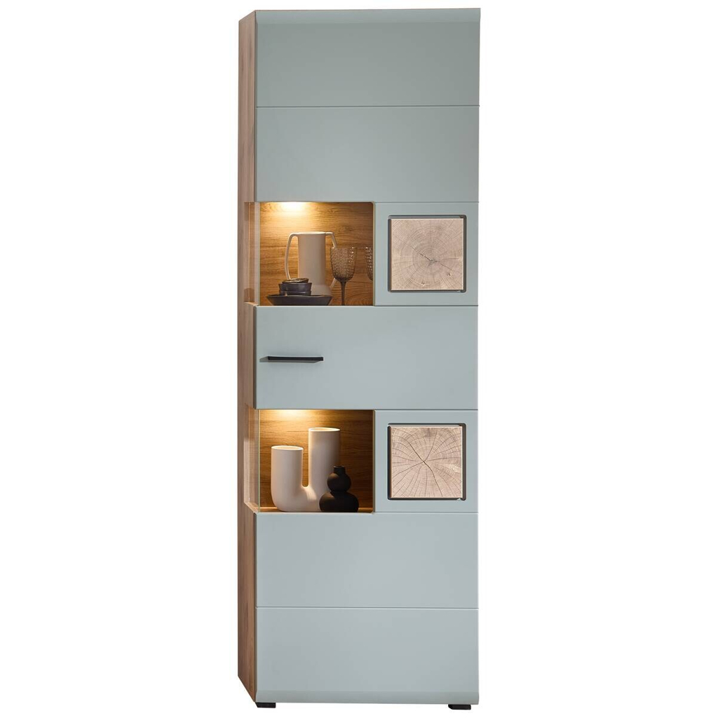 Vitrine Fun Plus 2
salbei Oak Eiche Viking Nachbildung B/H/T: ca. 65x205x37 cm