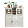 POCO Highboard Jasmin weiß Pinie Nachbildung Eiche Artisan Nachbildung B/H/T: ca. 143x150x42 cm