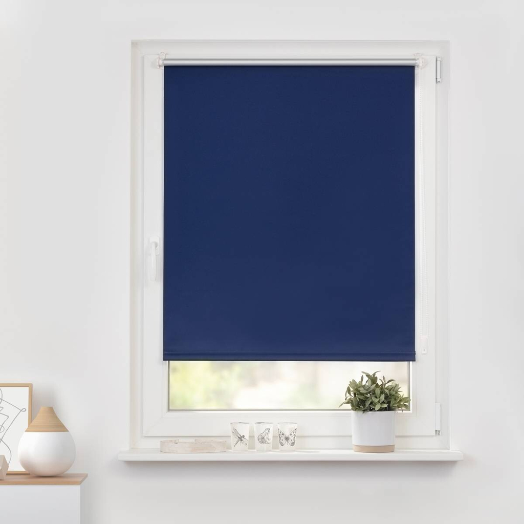 LICHTBLICK Thermo Klebe-/Klemmrollo Verdunklungsqualität
blau B/L: ca. 100×150 cm