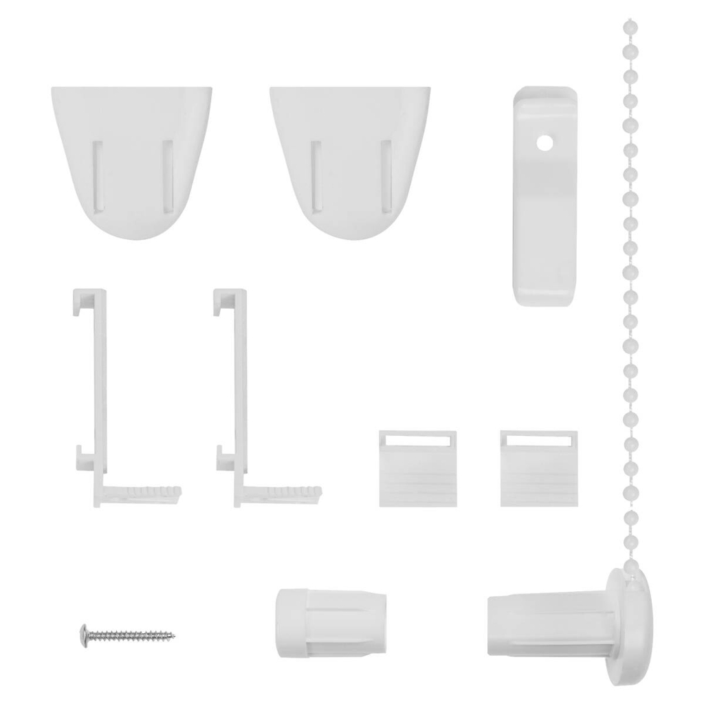 LICHTBLICK Klemmträger und Zubehör Montage-Set für Rollo
weiß 11 Packstücke