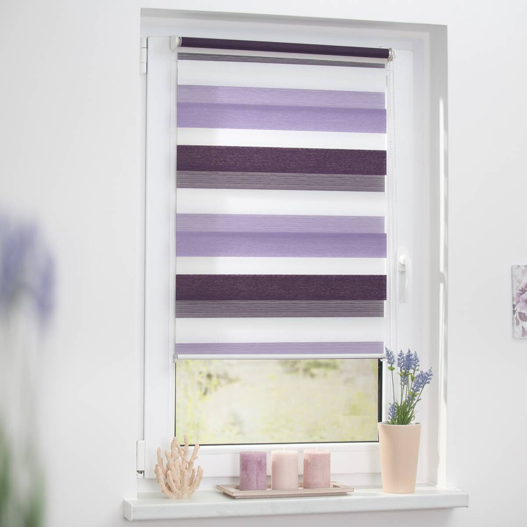 LICHTBLICK Doppelrollo Duo
lila B/L: ca. 90×150 cm