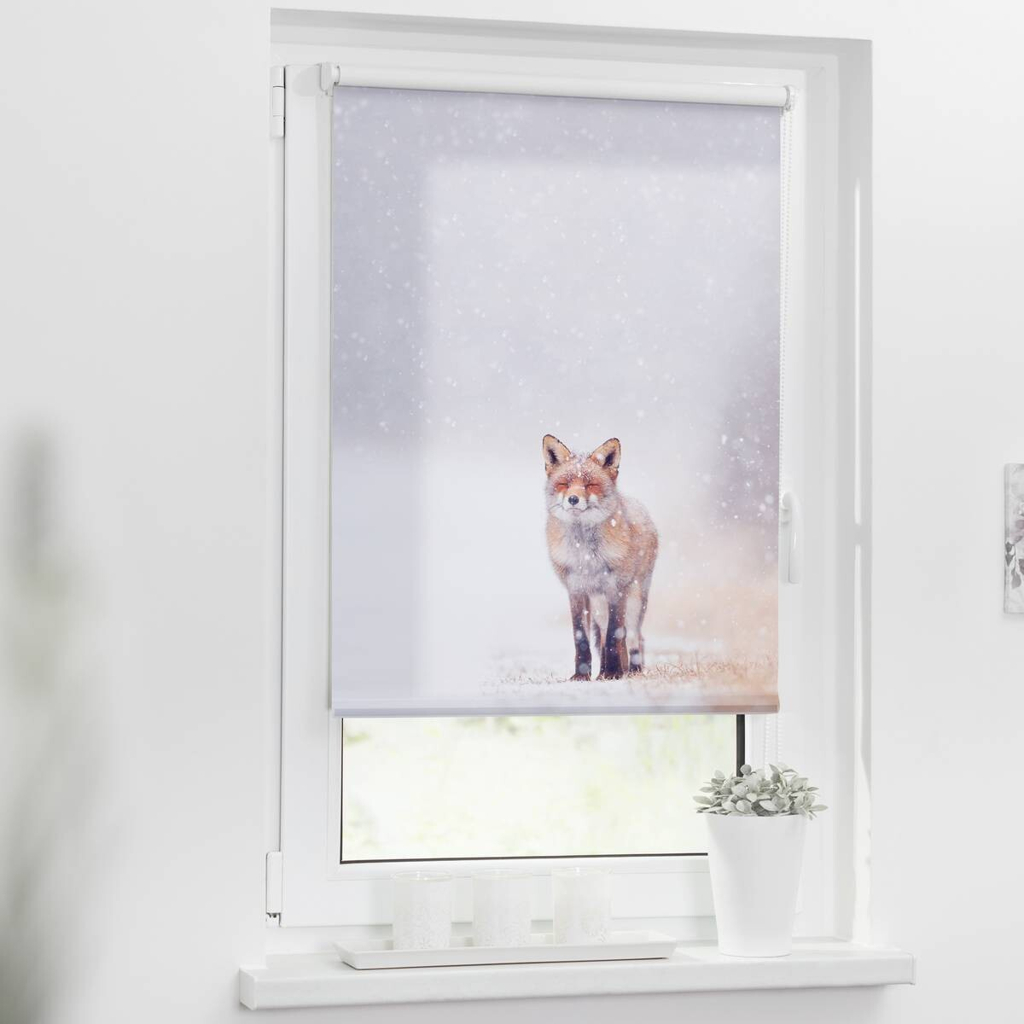 LICHTBLICK Rollo Fuchs im Schnee
weiß B/L: ca. 80×150 cm