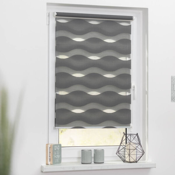 4250434123042 LICHTBLICK Doppelrollo Duo Welle
anthrazit B/L: ca. 70x150 cm