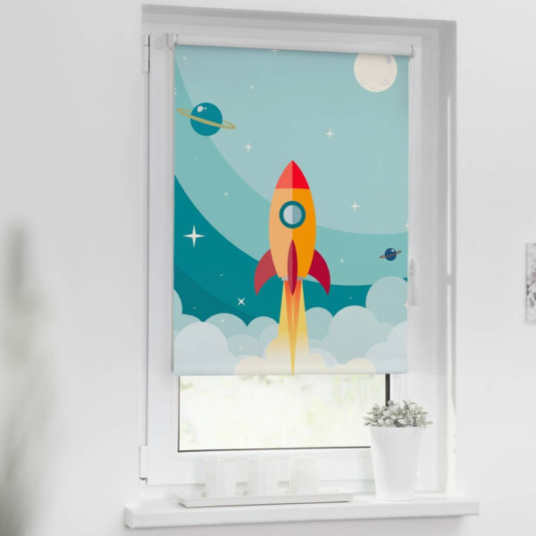 4250434125015 LICHTBLICK Verdunkelungsrollo Rakete
blau B/L: ca. 90x150 cm