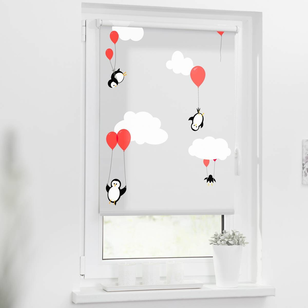 LICHTBLICK Rollo Pinguine
rot B/L: ca. 120×150 cm