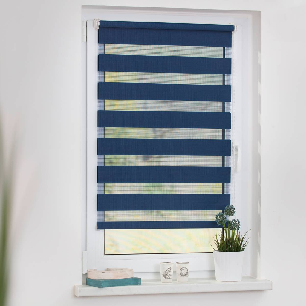 LICHTBLICK Doppelrollo Duo
blau B/L: ca. 100×150 cm