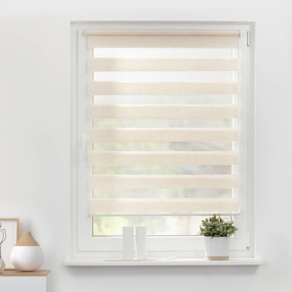 4250434158327 LICHTBLICK Doppelrollo Duo
natur B/L: ca. 55x150 cm