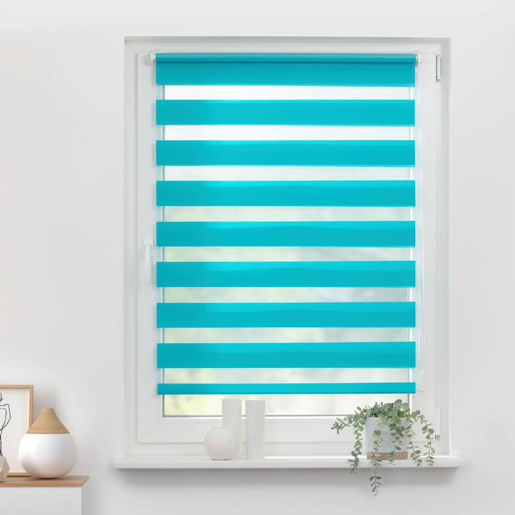 LICHTBLICK Doppelrollo Duo
blau B/L: ca. 70×220 cm