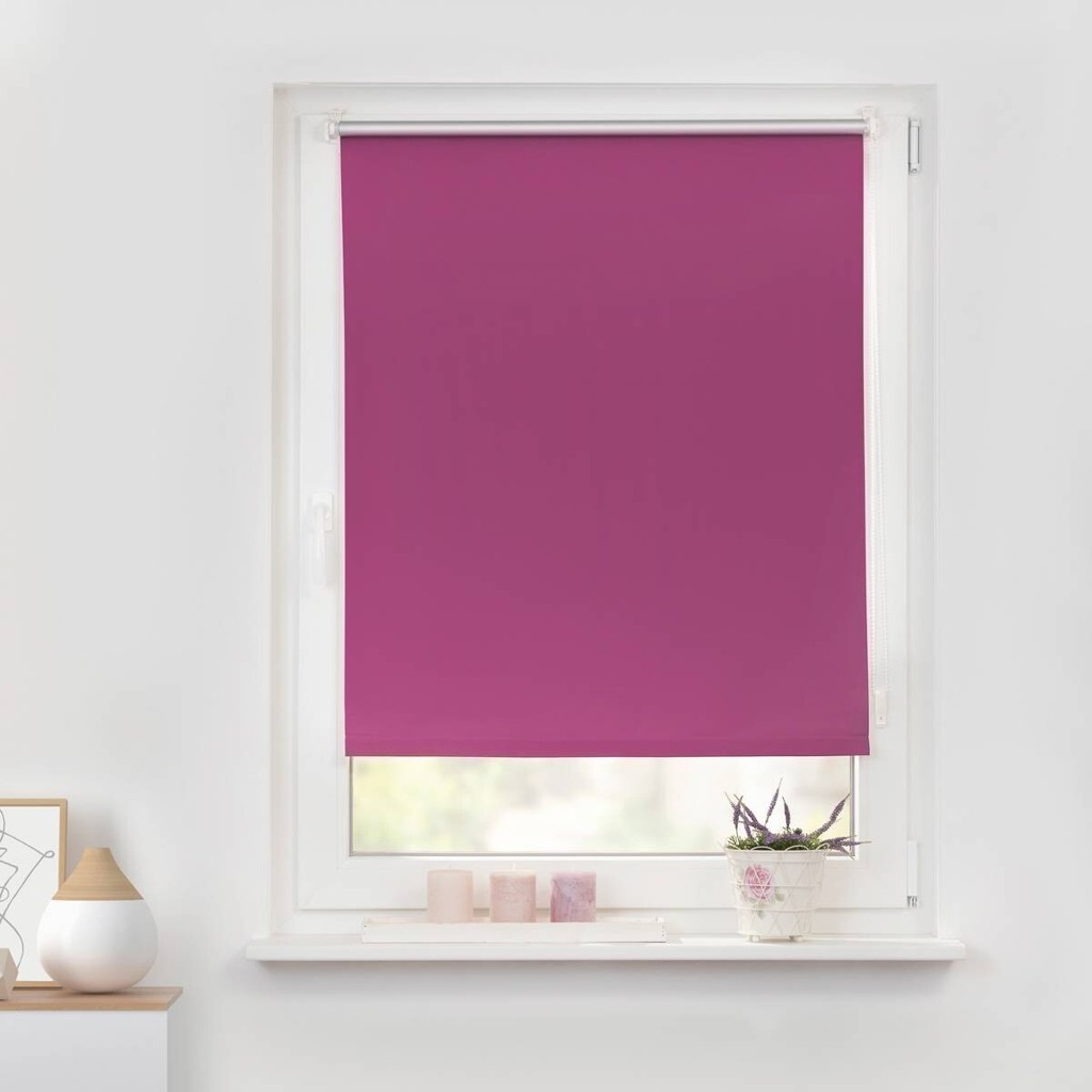 LICHTBLICK Thermo Klebe-/Klemmrollo Verdunklungsqualität
fuchsia B/L: ca. 40×150 cm