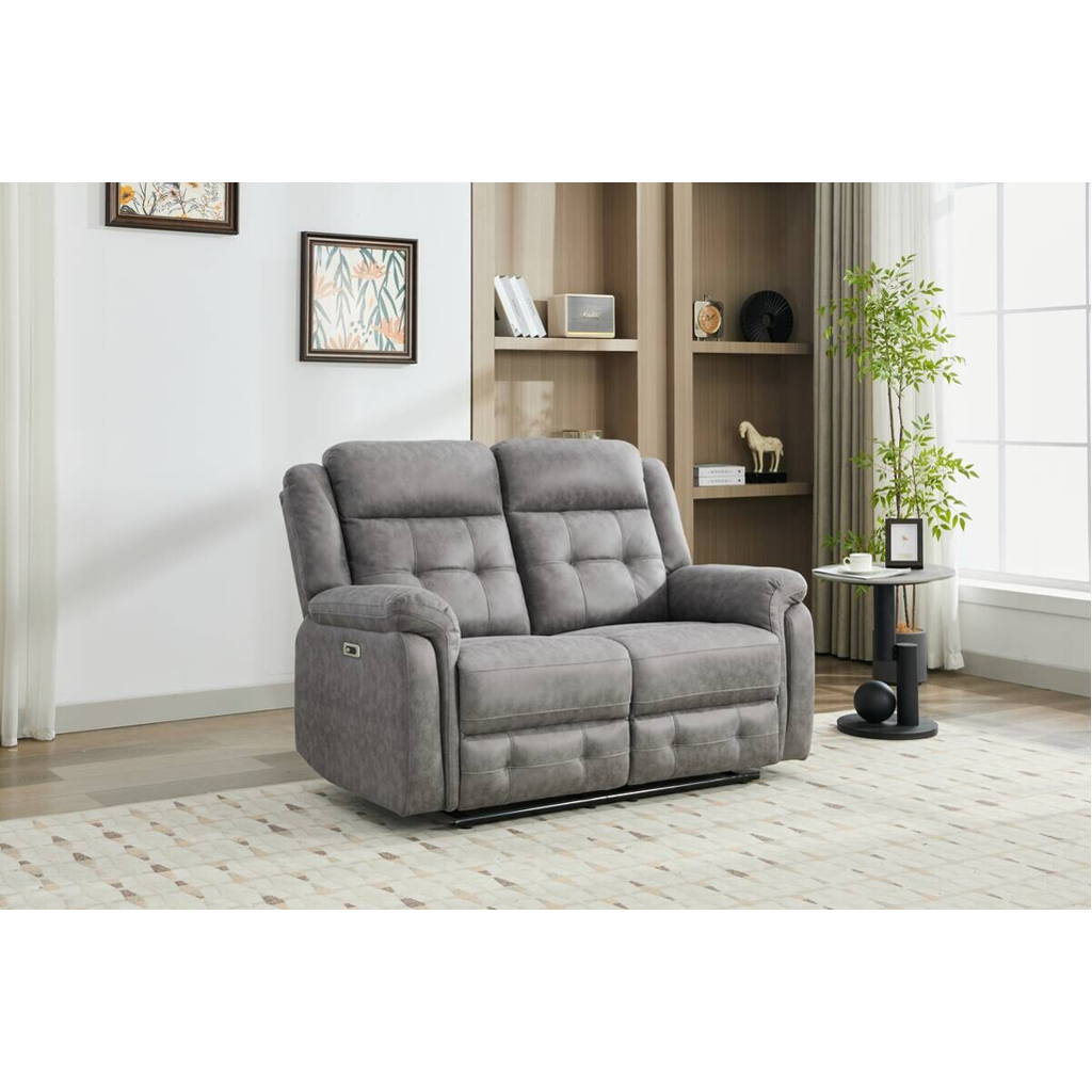 POCO Sofa Philip grau Microfaser B/H/T: ca. 151x103x95 cm