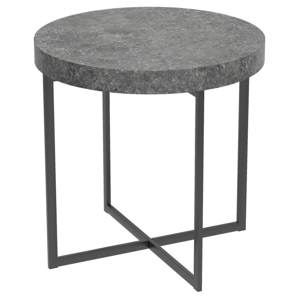 POCO Beistelltisch Celina Beton Optik schwarz B/H/T: ca. 50x50x50 cm