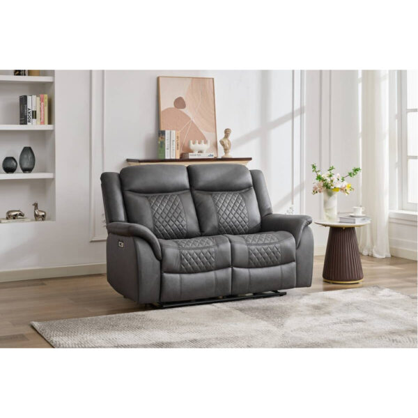 POCO Sofa Pedro grau Microfaser B/H/T: ca. 162x108x94 cm