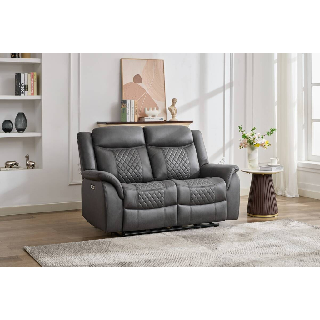 POCO Sofa Pedro grau Microfaser B/H/T: ca. 162x108x94 cm