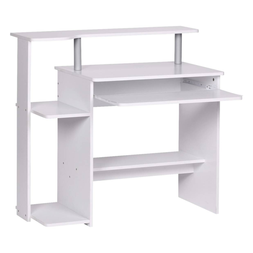 Wohnling Computertisch weiß B/H/T: ca. 94x90,5x48,5 cm