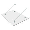 HOMCOM Vordach transparent