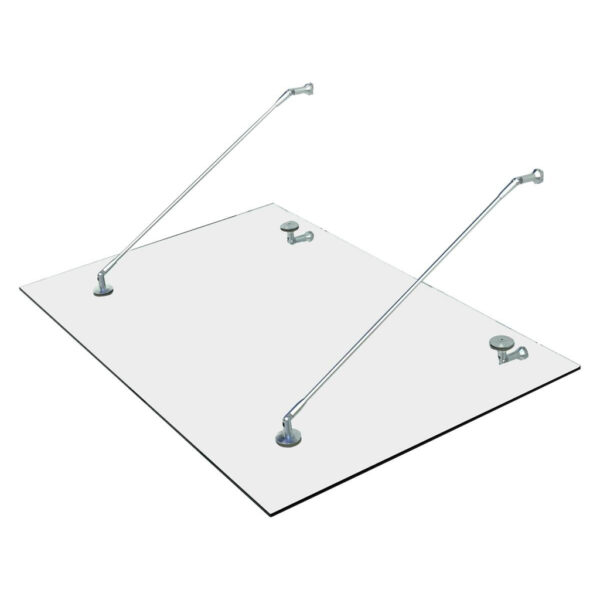HOMCOM Vordach transparent