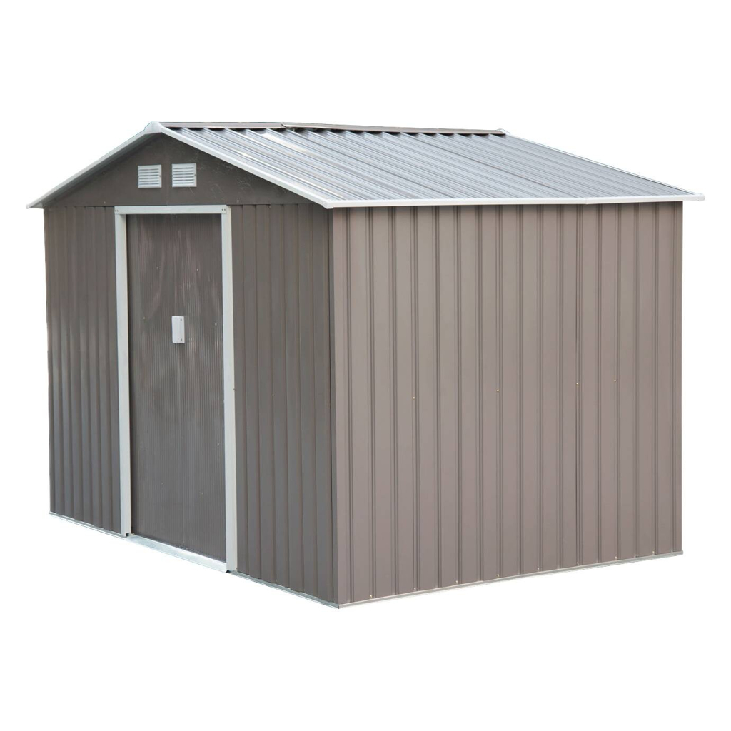 Outsunny Gartenhaus grau B/H/L: ca. 181x192x277 cm