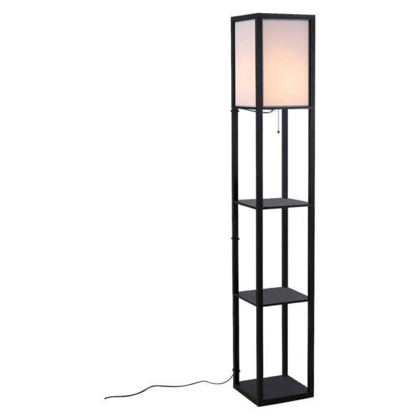 HOMCOM Stehlampe 833-623
schwarz MDF Stoff B/H/T: ca. 26x160x26 cm E27 1 Brennstellen