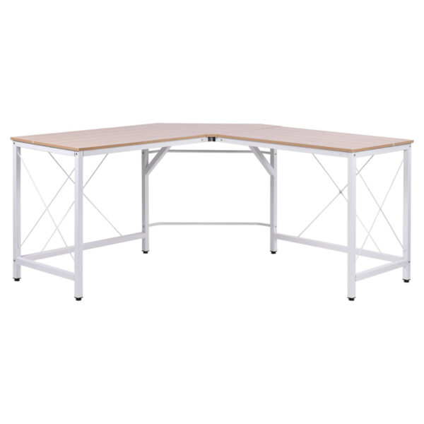 HOMCOM Computertisch 836-122AK natur weiß B/H/L: ca. 150x76x150 cm HOMCOM Computertisch 836-122AK natur weiß B/H/L: ca. 150x76x150 cm