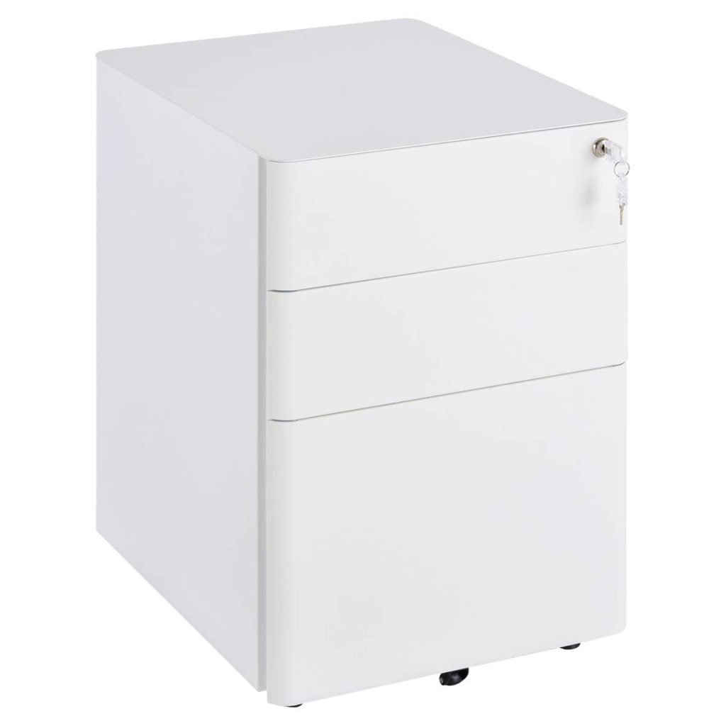 Vinsetto Rollcontainer 924-006WT weiß B/H/T: ca. 39x59x48 cm