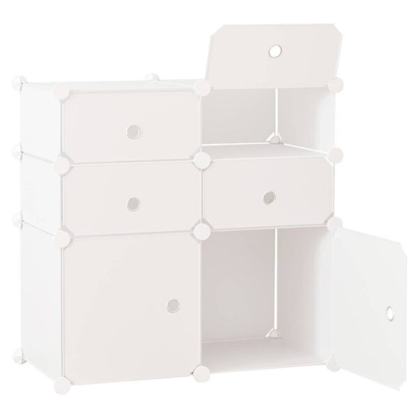 HOMCOM Schuhregal
weiß Metall B/H/L: ca. 37x75x73 cm