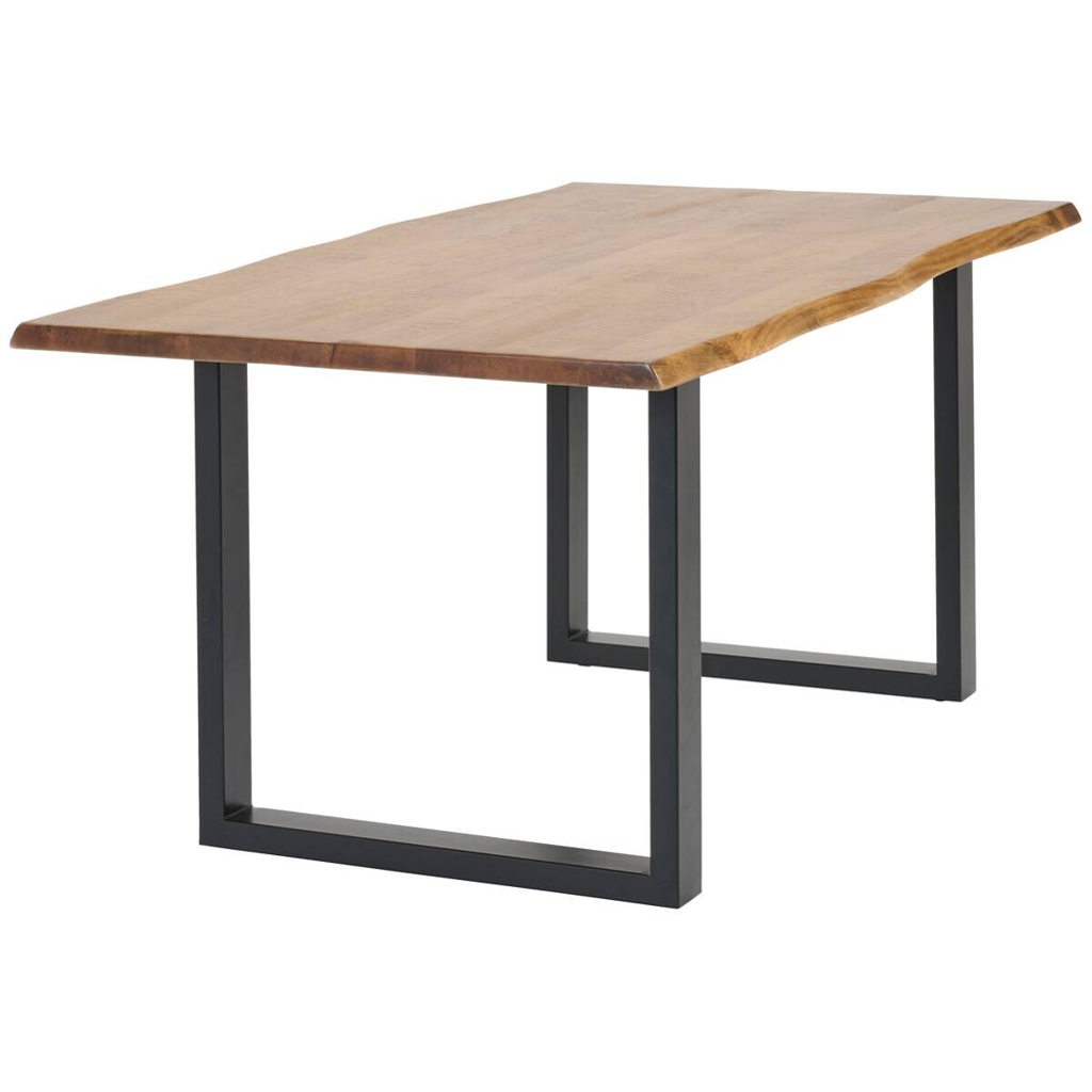 POCO Esstisch Valencia natur schwarz B/H/T: ca. 180x76x90 cm
