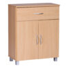 Wohnling Sideboard buche Nachbildung silber B/H/T: ca. 60x75x30 cm