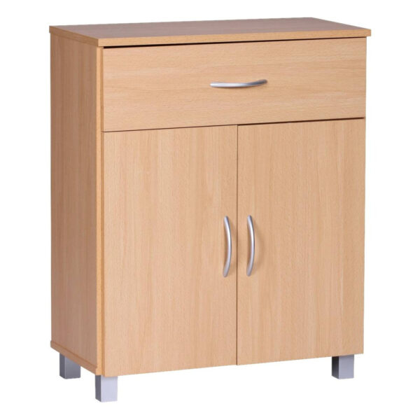 Wohnling Sideboard buche Nachbildung silber B/H/T: ca. 60x75x30 cm