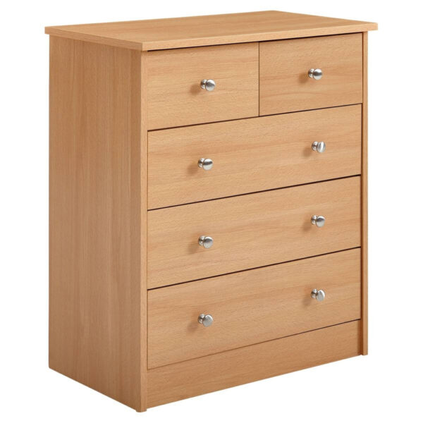Wohnling Kommode buche Alu Optik B/H/T: ca. 60x70x35 cm Wohnling Kommode buche Alu Optik B/H/T: ca. 60x70x35 cm