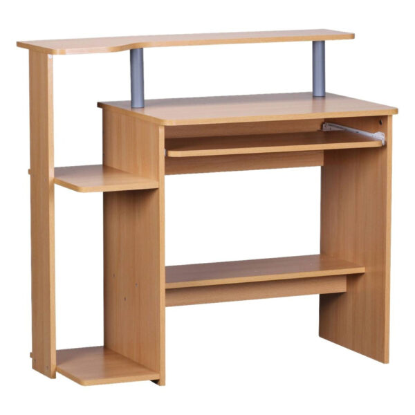 Wohnling Computertisch buche Nachbildung B/H/T: ca. 94x90,5x48,5 cm