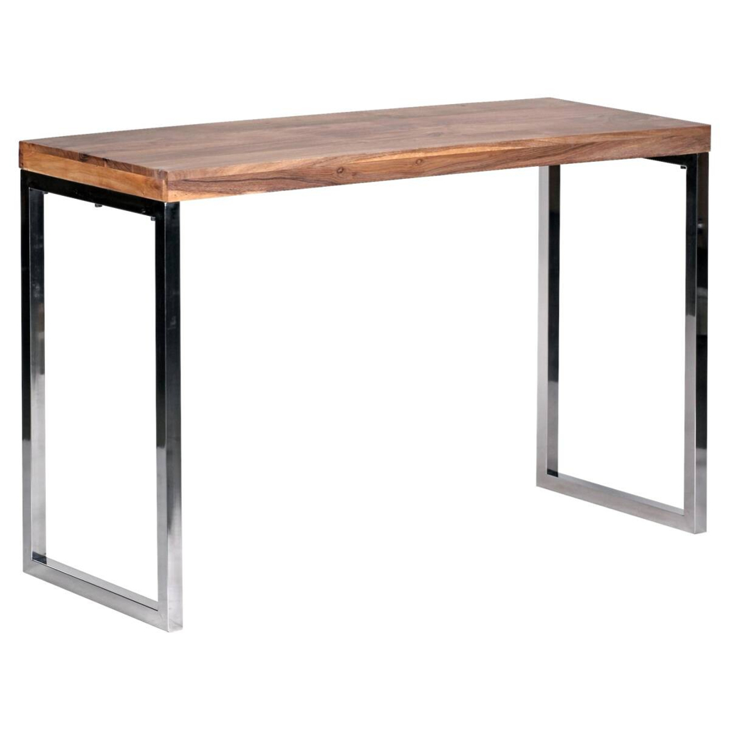 Wohnling Konsolentisch natur Chrom Akazie Chrom B/H/T: ca. 120x76x45 cm