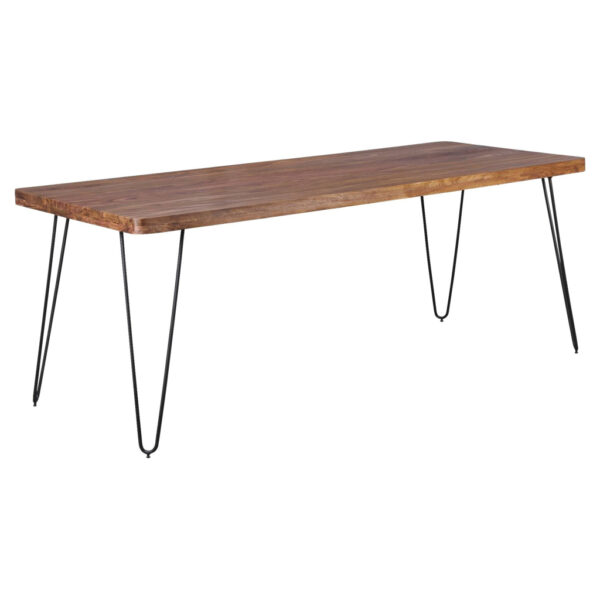 Wohnling Esstisch natur schwarz B/H/T: ca. 200x76x80 cm