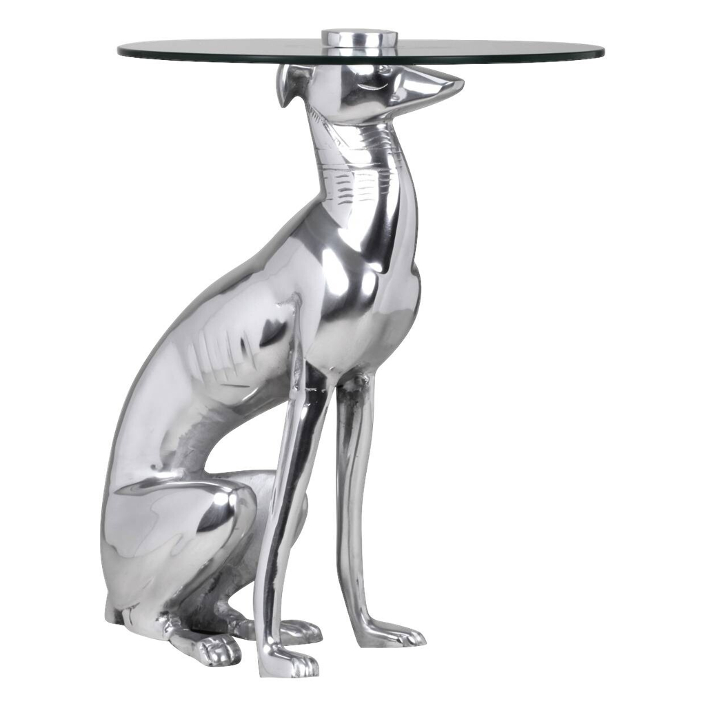 Wohnling Beistelltisch silber Aluminium B/H/T: ca. 40x50x40 cm