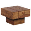 Wohnling Beistelltisch natur Echtholz B/H/T: ca. 44x30x44 cm