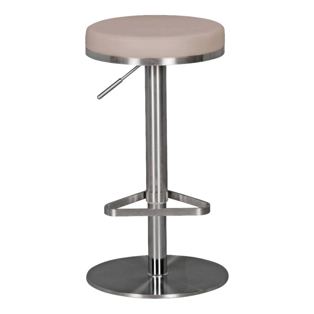 Wohnling Barhocker beige Kunstleder B/H/T: ca. 38x82x38 cm