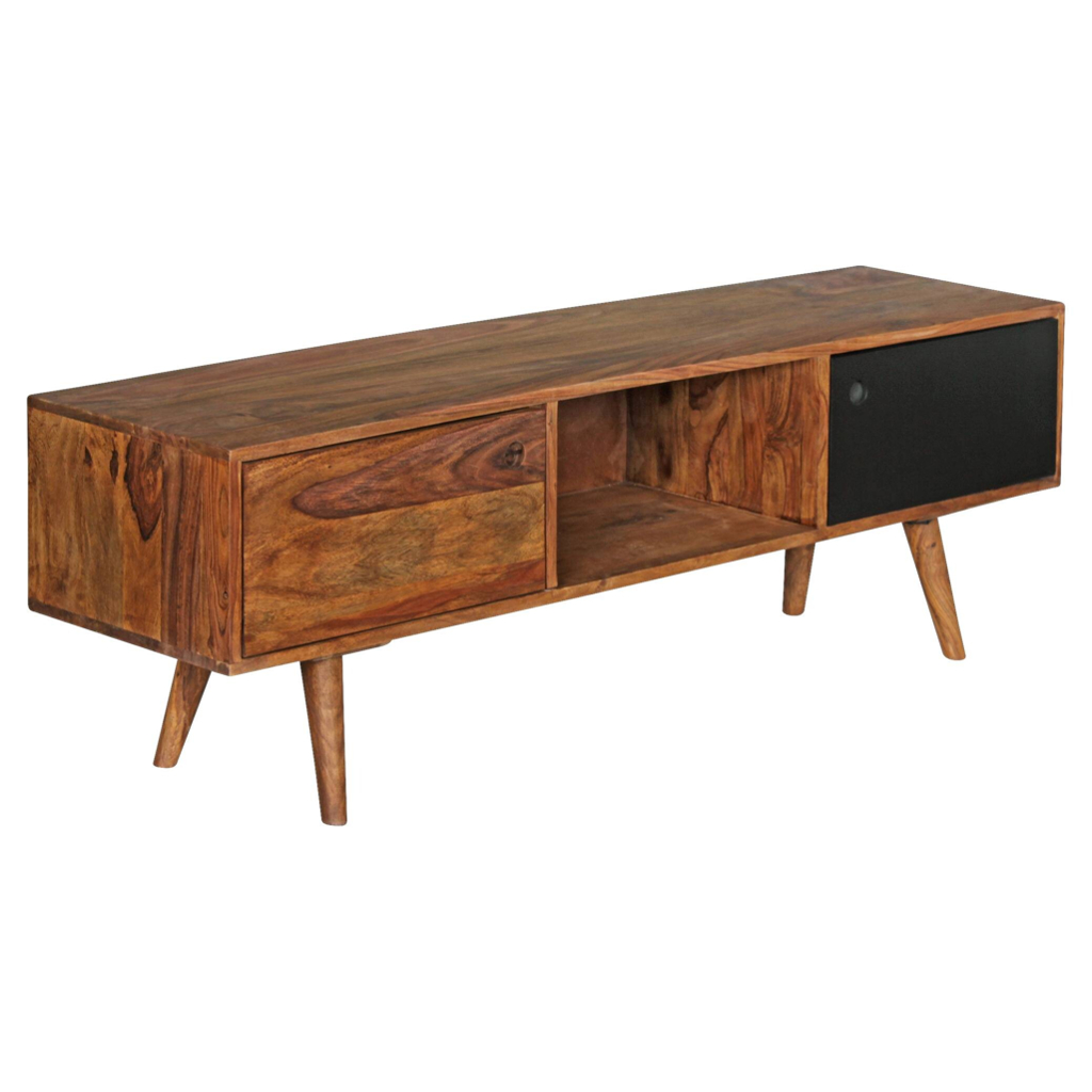 Wohnling Lowboard natur schwarz B/H/T: ca. 140x45x35 cm