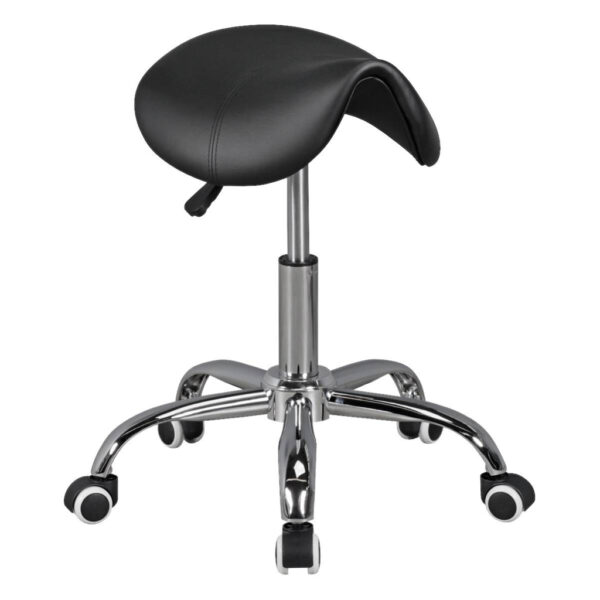 Amstyle Hocker schwarz Kunstleder