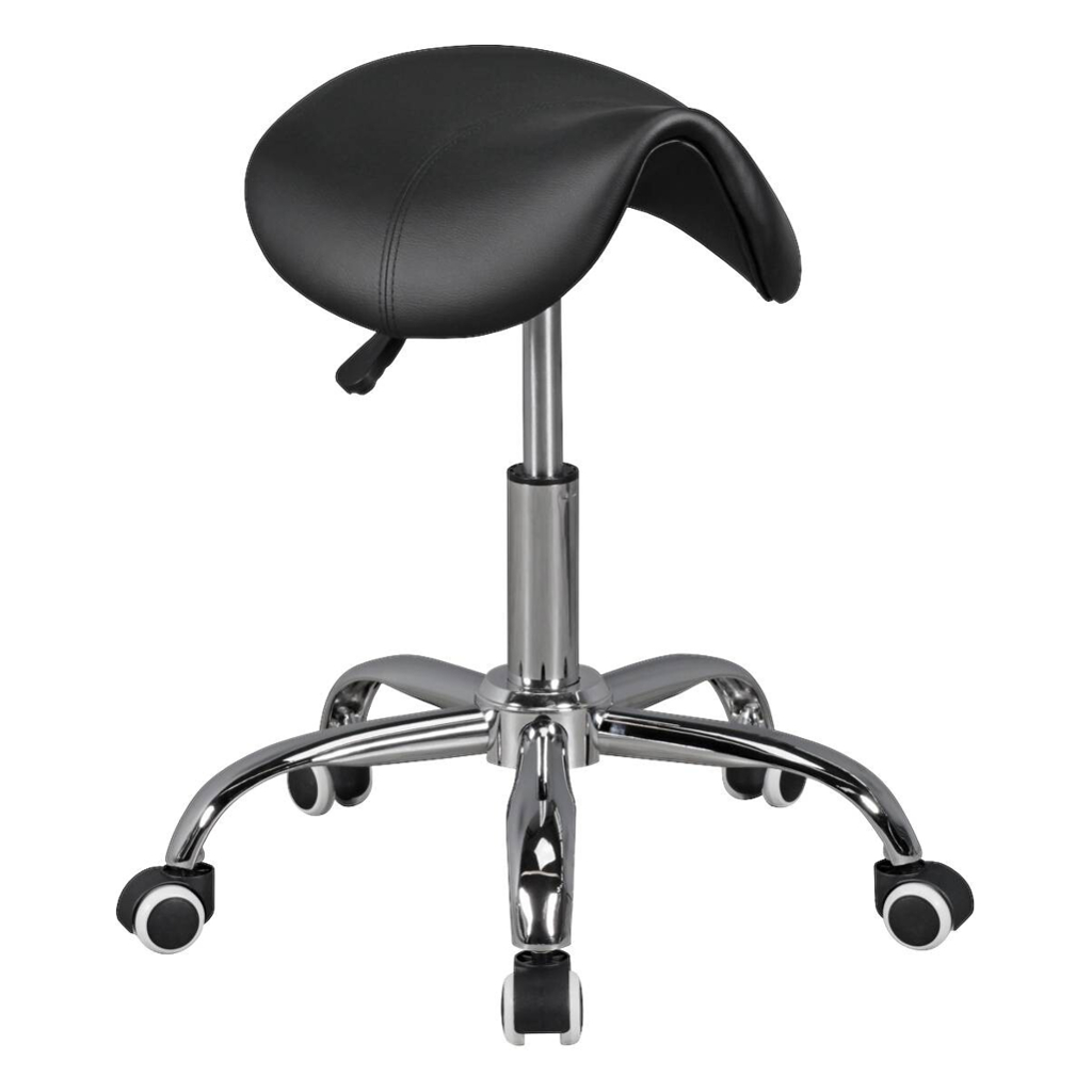 Amstyle Hocker schwarz Kunstleder