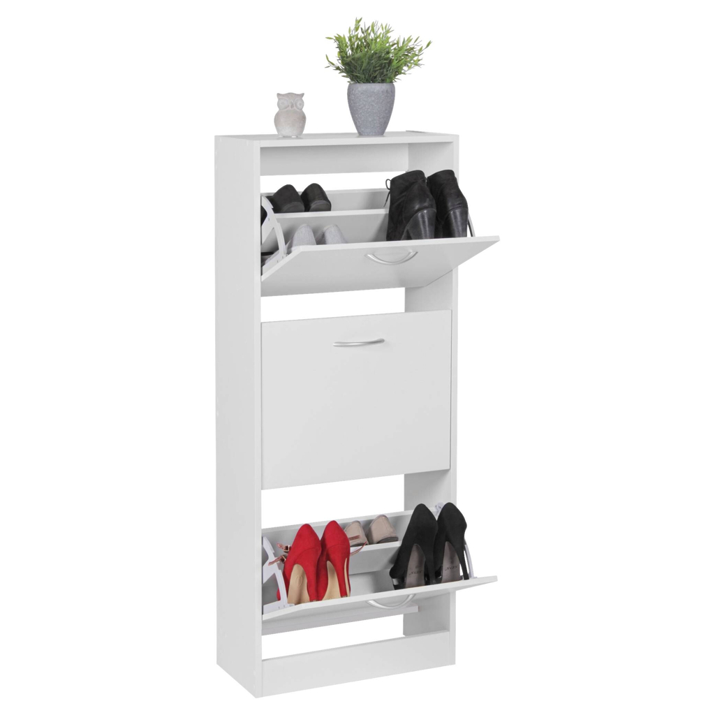 Schuhschrank
weiß B/H/T: ca. 50x125x24 cm