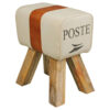 Wohnling Sitzhocker beige B/H/T: ca. 40x47x30 cm