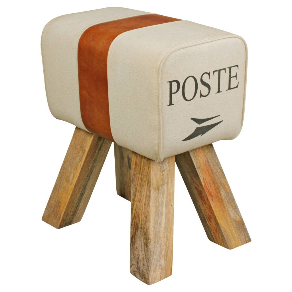 Wohnling Sitzhocker beige B/H/T: ca. 40x47x30 cm