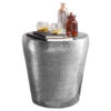 Wohnling Beistelltisch silber Aluminium B/H/T: ca. 41x41x41 cm