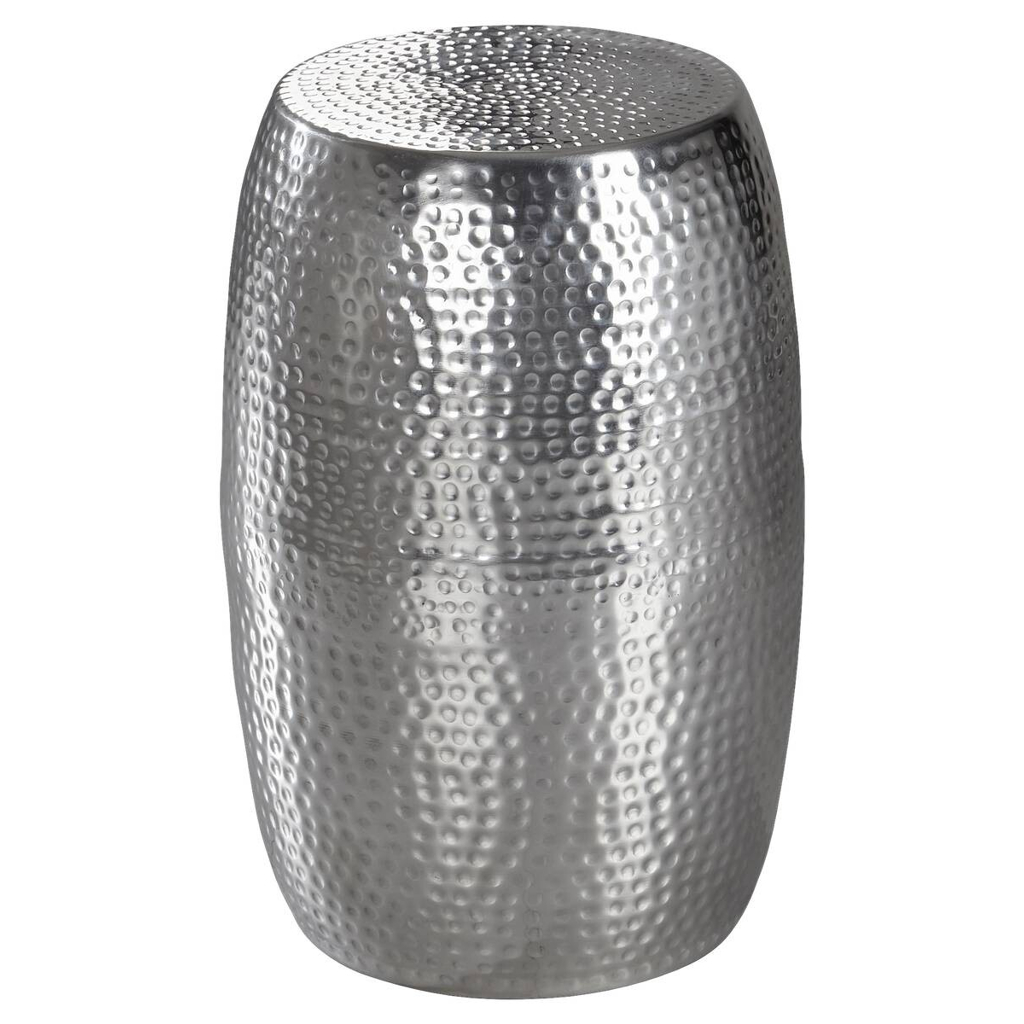 Wohnling Beistelltisch silber Aluminium B/H/T: ca. 30x49,5x30 cm