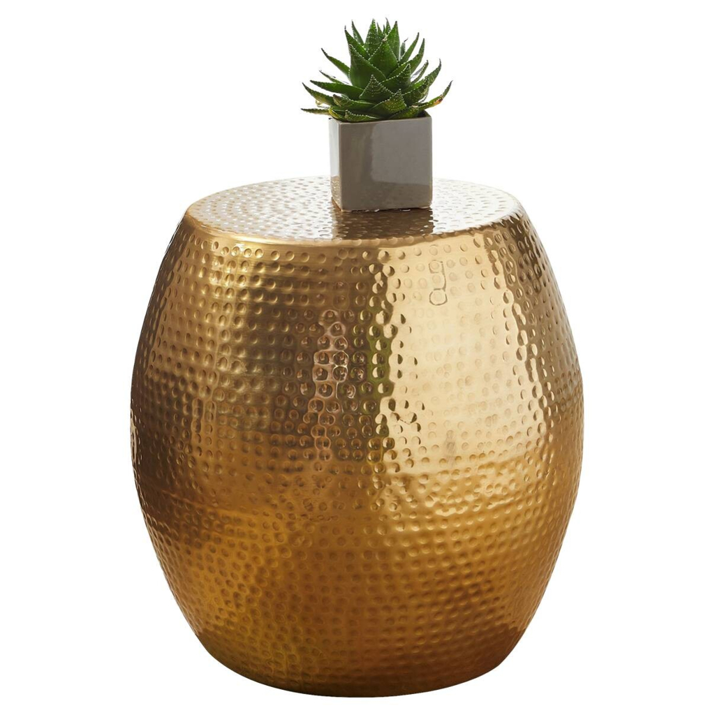 Wohnling Beistelltisch gold Aluminium B/H/T: ca. 42x42x42 cm