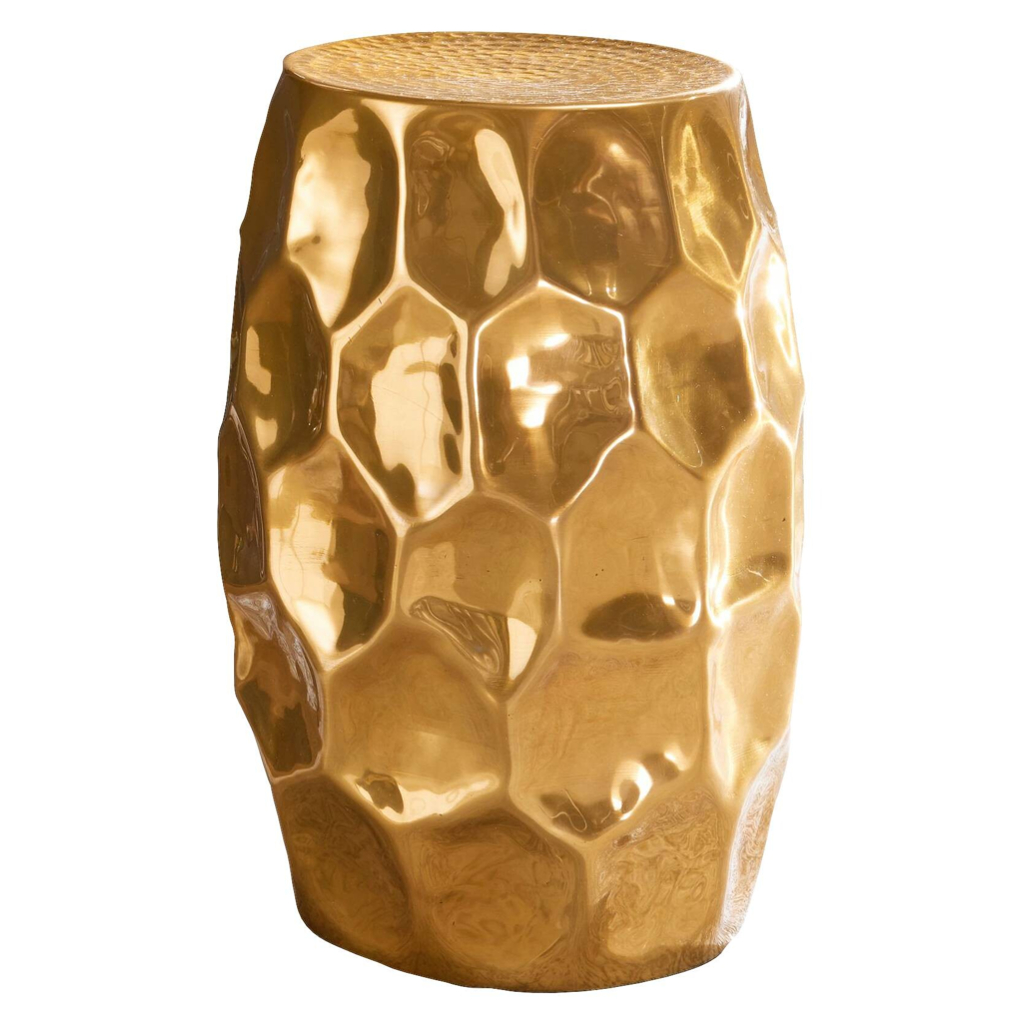 Wohnling Beistelltisch gold Aluminium B/H/T: ca. 30x47x30 cm